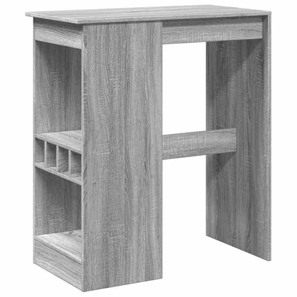 vidaXL baarilaud riiulitega hall Sonoma tamm 90x47,5x103,5cm tehispuit