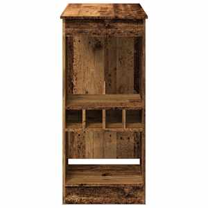 Barový stůl s regály old wood 90x47,5x103,5 cm kompozitní dřevo - obrázek 5