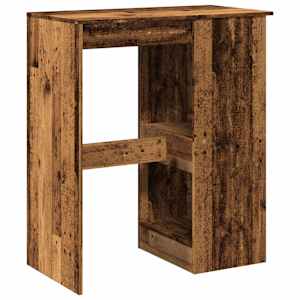 Barový stůl s regály old wood 90x47,5x103,5 cm kompozitní dřevo - obrázek 6
