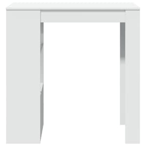 Barový stůl s regály bílý 102 x 50 x 103,5 cm kompozitní dřevo - obrázek 4