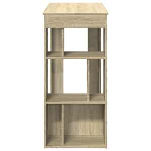Barový stůl s regály dub sonoma 102 x 50 x 103,5 cm kompozit - obrázek 5