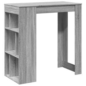 vidaXL baarilaud riiulitega, hall Sonoma, 102x50x103,5 cm tehispuit
