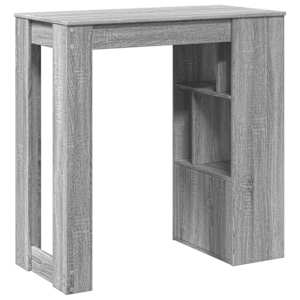 Barový stůl s regály šedý sonoma 102 x 50 x 103,5 cm kompozit - obrázek 6