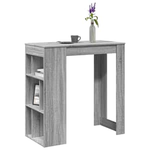 Barový stůl s regály šedý sonoma 102 x 50 x 103,5 cm kompozit - obrázek 1