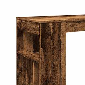 Barový stůl s regály old wood 102x50x103,5 cm kompozitní dřevo - obrázek 7