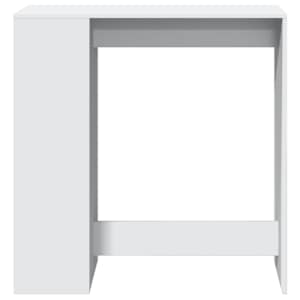 Barový stůl s regály bílý 101 x 40 x 103,5 cm kompozitní dřevo - obrázek 4