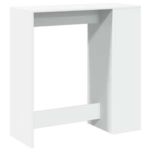 Barový stůl s regály bílý 101 x 40 x 103,5 cm kompozitní dřevo - obrázek 7