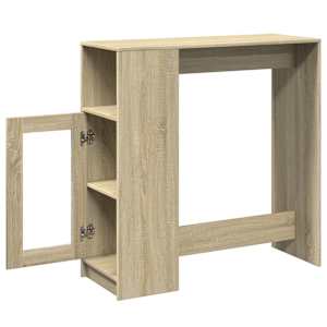 Barový stůl s regály dub sonoma 101 x 40 x 103,5 cm kompozit - obrázek 5