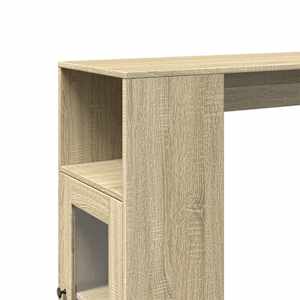 Barový stůl s regály dub sonoma 101 x 40 x 103,5 cm kompozit - obrázek 9