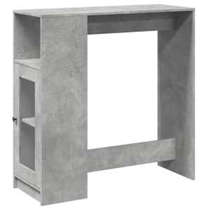 Barový stůl s regály betonově šedý 101 x 40 x 103,5 cm kompozit - obrázek 2