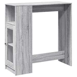 vidaXL baarilaud riiulitega hall Sonoma tamm 101x40x103,5 cm tehispuit