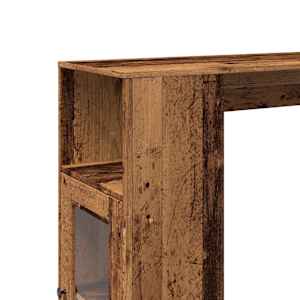 Barový stůl s regály old wood 101x40x103,5 cm kompozitní dřevo - obrázek 9