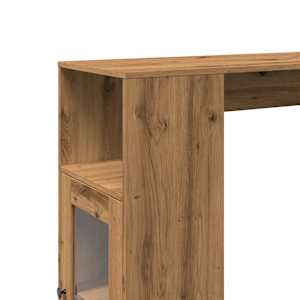 Barový stůl s regály dub artisan 101 x 40 x 103,5 cm kompozit - obrázek 9