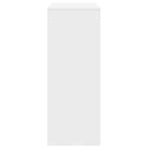 Barový stůl s regály bílý 90 x 40 x 103,5 cm kompozitní dřevo - obrázek 5