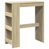 vidaXL baarilaud riiulitega, Sonoma tamm, 90x40x103,5 cm, tehispuit