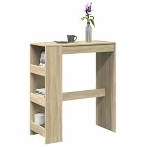 Barový stůl s regály dub sonoma 90 x 40 x 103,5 cm kompozit - obrázek 1