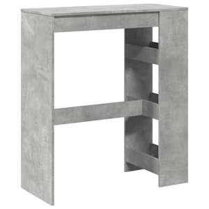 Barový stůl s regály betonově šedý 90 x 40 x 103,5 cm kompozit - obrázek 6
