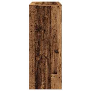 Barový stůl s regály old wood 90x40x103,5 cm kompozitní dřevo - obrázek 5