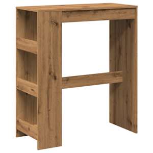 vidaXL baarilaud riiulitega, k&auml;sit&ouml;&ouml;tamm, 90x40x103,5 cm, tehispuit