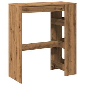 Barový stůl s regály dub artisan 90 x 40 x 103,5 cm kompozit - obrázek 6