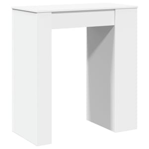 Barový stůl s regály bílý 95 x 47 x 103,5 cm kompozitní dřevo - obrázek 6