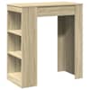 vidaXL baarilaud riiulitega, Sonoma tamm, 95x47x103,5 cm, tehispuit