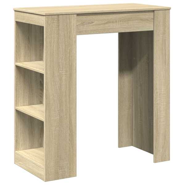 vidaXL baarilaud riiulitega, Sonoma tamm, 95x47x103,5 cm, tehispuit