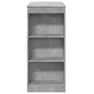 Barový stůl s regály betonově šedý 95 x 47 x 103,5 cm kompozit - obrázek 5