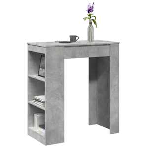 Barový stůl s regály betonově šedý 95 x 47 x 103,5 cm kompozit - obrázek 1