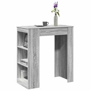 vidaXL baarilaud riiulitega hall Sonoma tamm 95x47x103,5 cm tehispuit