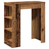 vidaXL baarilaud riiulitega, vana puit, 95x47x103,5 cm, tehispuit