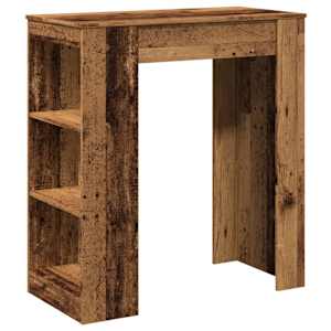vidaXL baarilaud riiulitega, vana puit, 95x47x103,5 cm, tehispuit