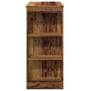 Barový stůl s regály old wood 95x47x103,5 cm kompozitní dřevo - obrázek 5