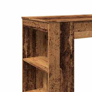 Barový stůl s regály old wood 95x47x103,5 cm kompozitní dřevo - obrázek 7