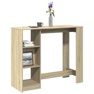 Barový stůl s policí dub sonoma 124 x 46 x 103,5 cm kompozit