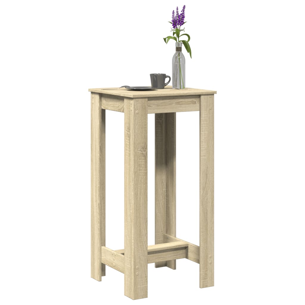 vidaXL Bartisch Sonoma-Eiche 51x50x103,5 cm Holzwerkstoff