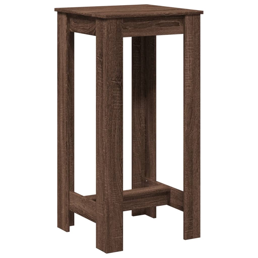 vidaXL Barový stůl hnědý dub 51 x 50 x 103,5 cm kompozitní dřevo