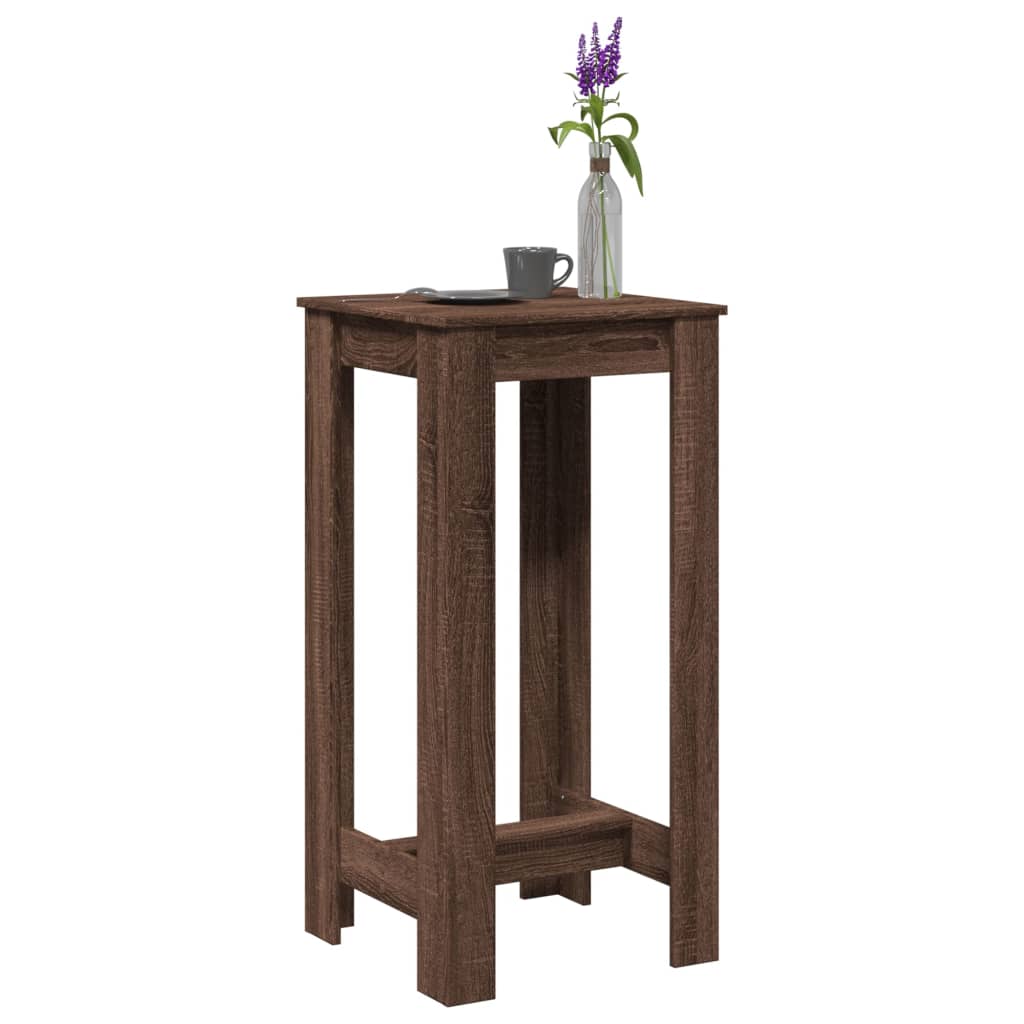 vidaXL Bartisch Braun Eichen-Optik 51x50x103,5 cm Holzwerkstoff