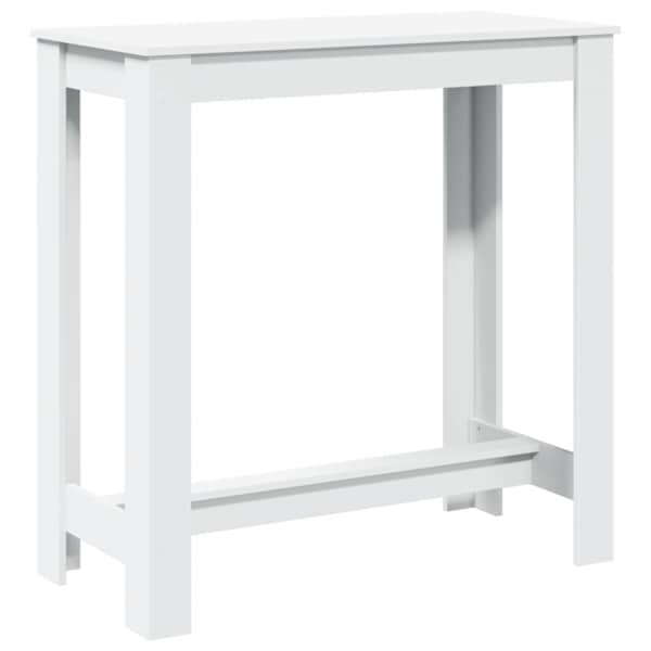 vidaXL baarilaud, valge, 102 x 50 x 103,5 cm tehispuit