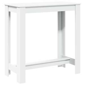 Barový stůl bílý 102 x 50 x 103,5 cm kompozitní dřevo - obrázek 5