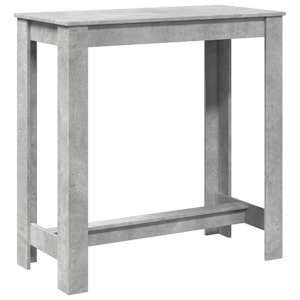 Barový stůl betonově šedý 102 x 50 x 103,5 cm kompozitní dřevo - obrázek 2