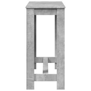 Barový stůl betonově šedý 102 x 50 x 103,5 cm kompozitní dřevo - obrázek 6