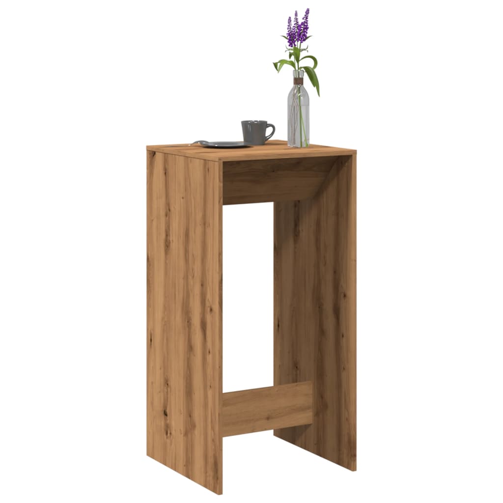 vidaXL Bartisch Artisan-Eiche 51x50x103,5 cm Holzwerkstoff