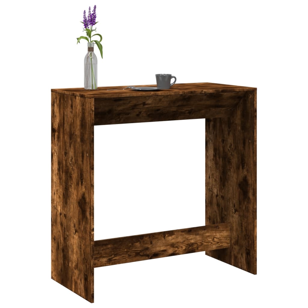 vidaXL Bartisch Räuchereiche 102x50x103,5 cm Holzwerkstoff