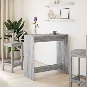Barový stůl šedý sonoma 102 x 50 x 103,5 cm kompozitní dřevo - obrázek 3