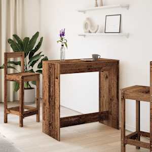 Barový stůl old wood 102 x 50 x 103,5 cm kompozitní dřevo - obrázek 3
