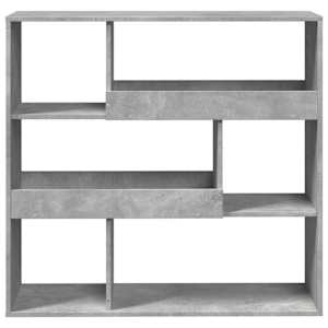 Knihovna / dělicí stěna betonově šedá 100 x 33 x 94,5 cm - obrázek 4