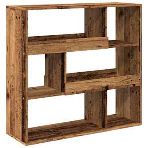 Knihovna / dělicí stěna old wood 100 x 33 x 94,5 cm - obrázek 6