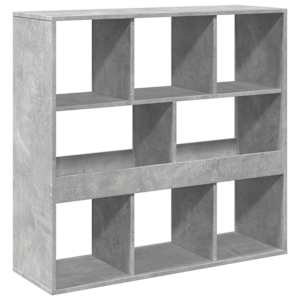 Knihovna / dělicí stěna betonově šedá 100 x 33 x 94,5 cm - obrázek 2