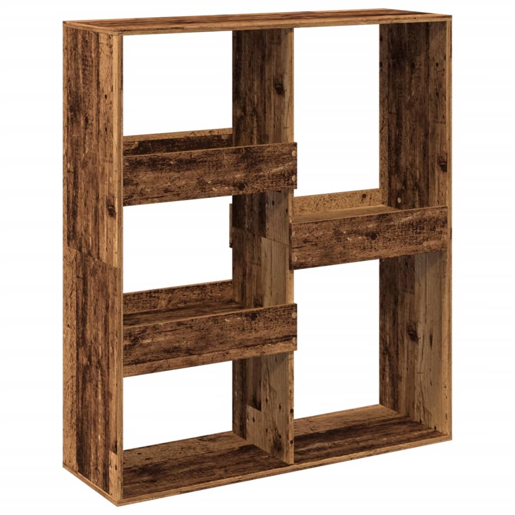 vidaXL Knihovna / dělicí stěna old wood 100 x 33 x 115 cm